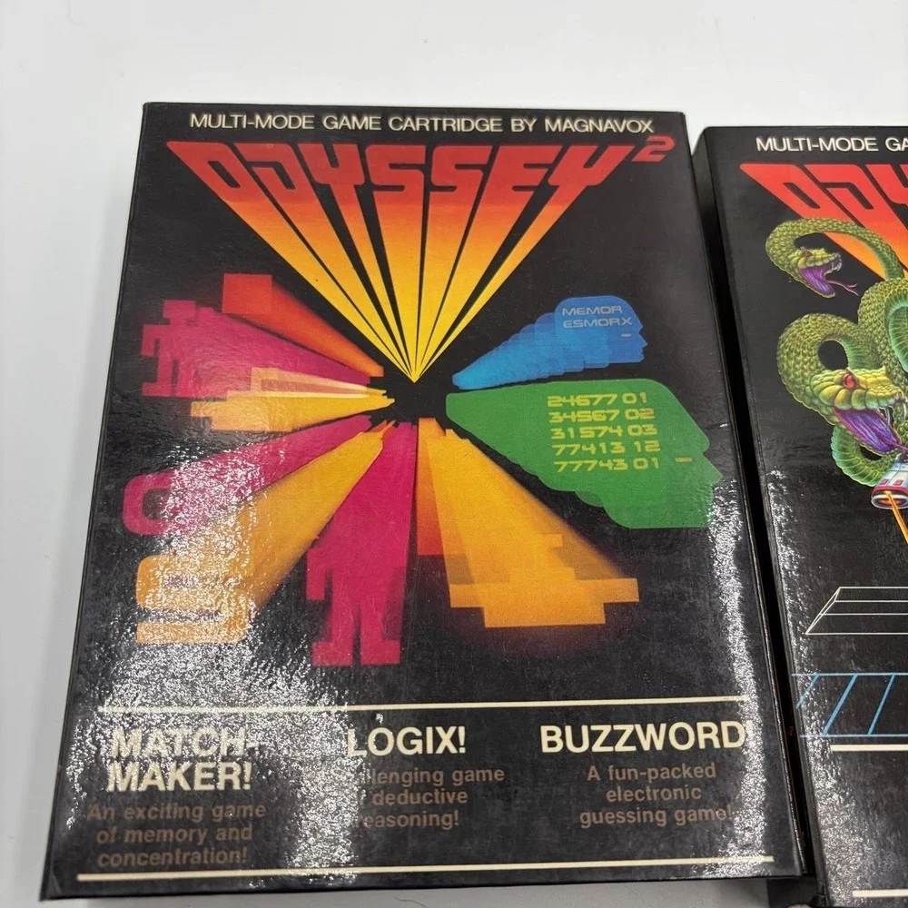 Magnavox Odyssey 2 Games Lot Of 4 Alien Invaders Cosmic Conflict Speedway